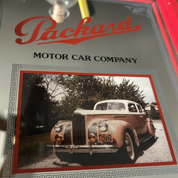 Vintage Mirrored Lincoln & Packard Motor Company Framed Car Ads - Picture 6 of 12